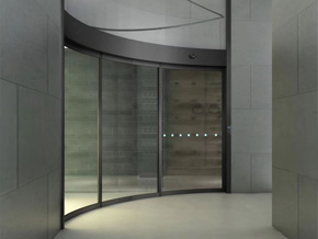 有框重型弧形自动门